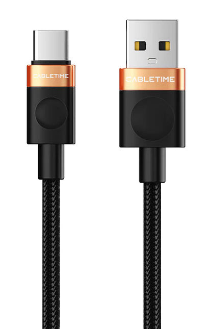 CABLETIME καλώδιο USB-C σε USB CT-AMCM2A, 2A, 480Mbps, 1m, μαύρο
