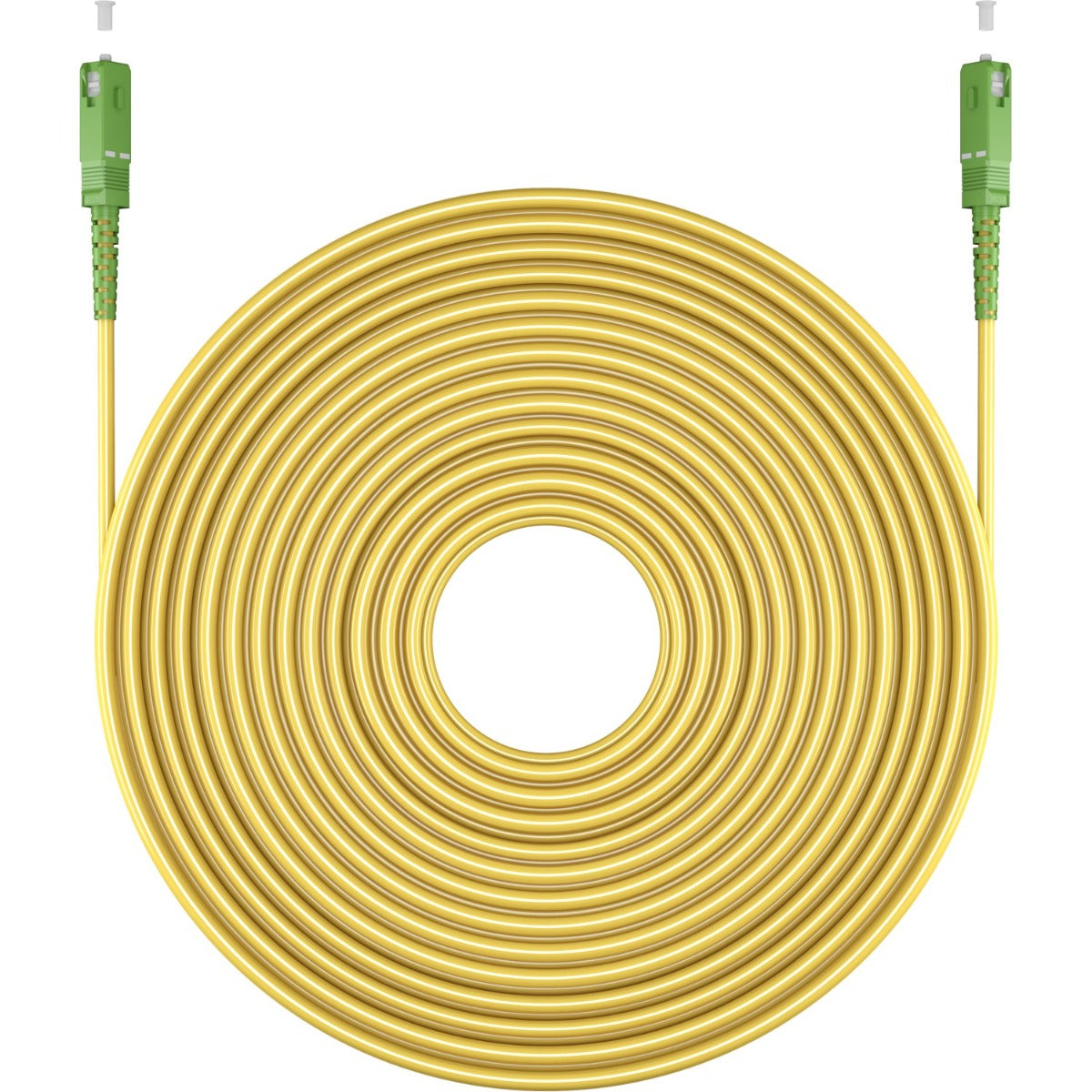 Goobay Καλώδιο οπτικών ινών (FTTH) μονότροπο (OS2) κίτρινο 1m (59638)