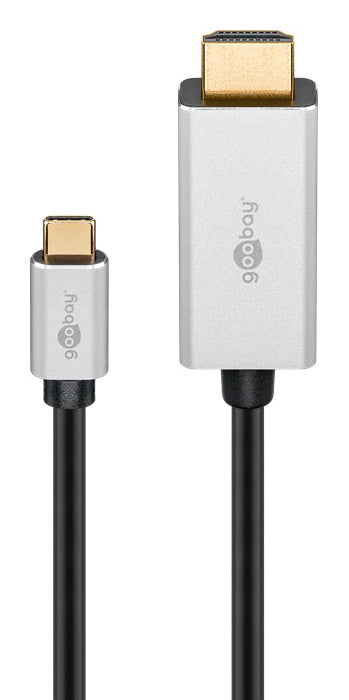 GOOBAY καλώδιο USB-C σε HDMI 60174, HDR, 8K, 4K/120Hz, 2m, μαύρο