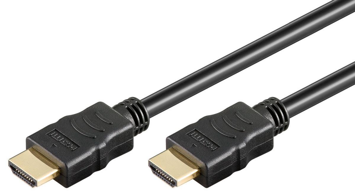 GOOBAY καλώδιο HDMI 2.0 61160 με Ethernet, 4K/60Hz, 18 Gbps, 3m, μαύρο