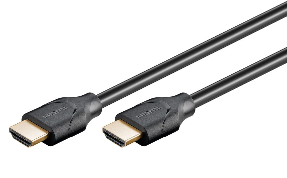 GOOBAY καλώδιο HDMI 2.1 61637, Ethernet ARC 8K/60Hz 48 Gbps, 0.5m, μαύρο