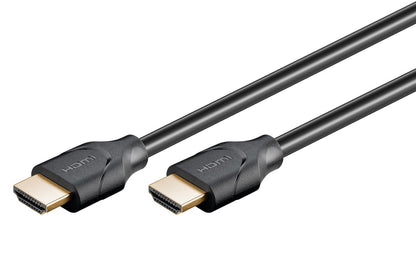 GOOBAY καλώδιο HDMI 2.1 61637, Ethernet ARC 8K/60Hz 48 Gbps, 0.5m, μαύρο
