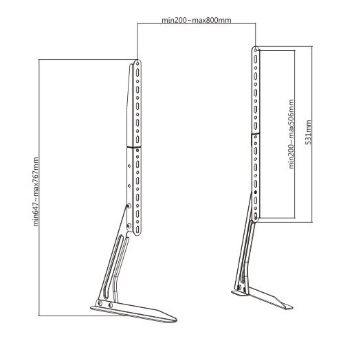 ATC Βάση TV Επιτραπέζια ATC-2370 23"-70"