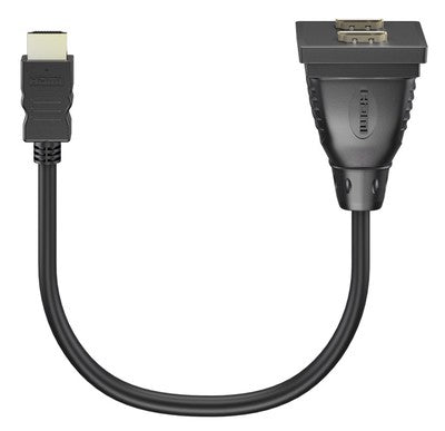 GOOBAY HDMI splitter 68784, 1x input/2x output, 1080p, μαύρο