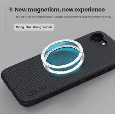 NILLKIN θήκη Super Frosted Shield Pro Magnetic για Apple iPhone 16e, μαύρη