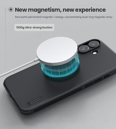 NILLKIN θήκη Super Frosted Shield Pro Magnetic για Apple iPhone 17, μαύρη