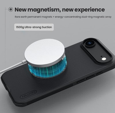 NILLKIN θήκη Super Frosted Shield Pro Magnetic για Apple iPhone 17 Air, μαύρη