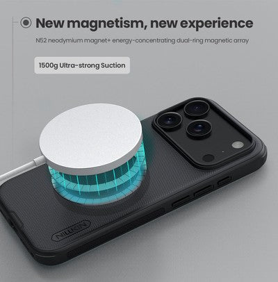 NILLKIN θήκη Super Frosted Shield Pro Magnetic για Apple iPhone 17 Pro, μαύρη