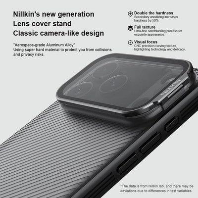 NILLKIN θήκη CamShield Prop για Apple iPhone 17 Pro Max, διάφανη/μαύρη