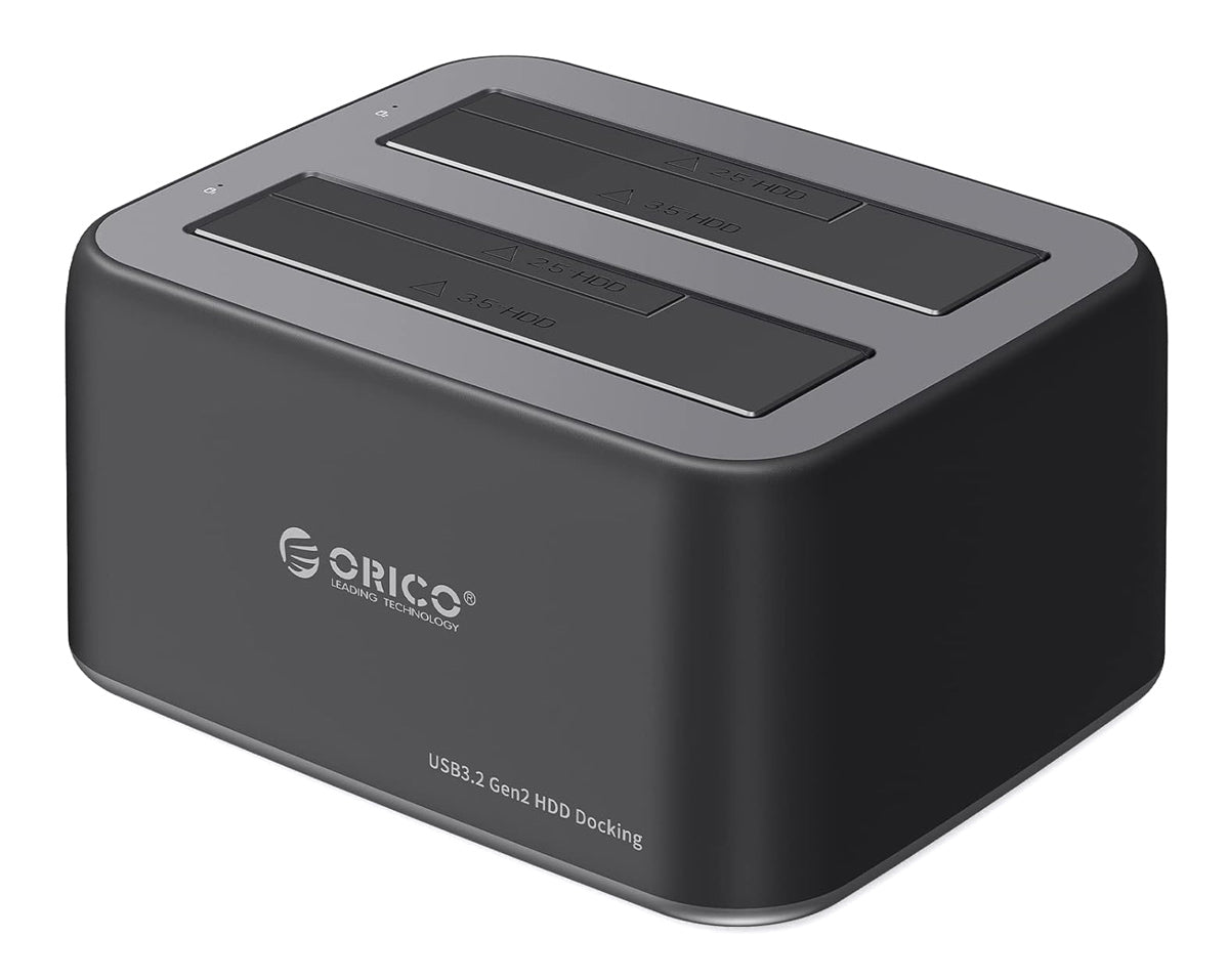 ORICO docking station για 2.5" ή 3.5" SATA HDD/SSD 6829C3-V1, 2 θέσεων, 5Gbps, μαύρο