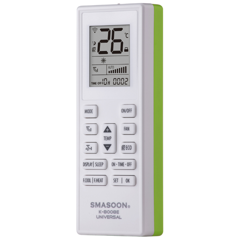 SMASOON K-8008E Universal Τηλεχειριστήριο Κλιματισμού Πράσινο