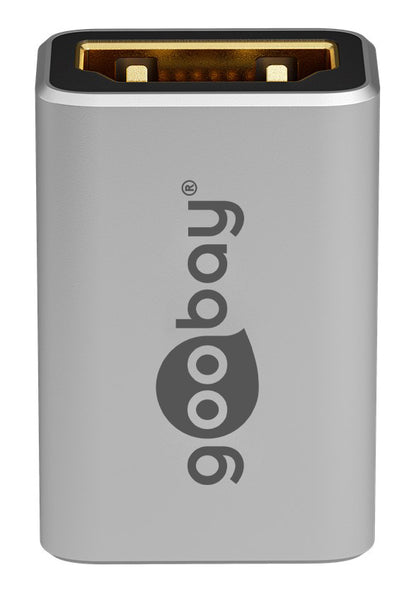 GOOBAY αντάπτορας HDMI 72008, Ethernet, 8K/60Hz, 4K/120Hz, 48 Gbps, γκρι