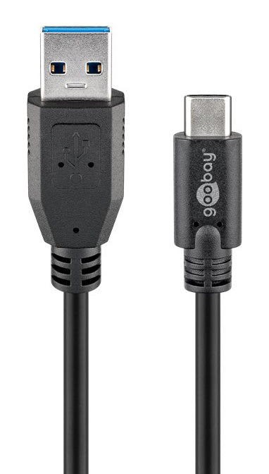 GOOBAY καλώδιο USB σε USB-C 73141, 15W, 5Gbps, 3m, μαύρο