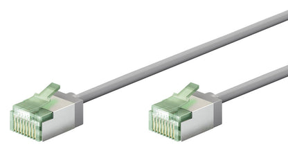 GOOBAY καλώδιο δικτύου 74346, CAT 8.1 U/FTP, ultra slim, copper, 40Gbps, 1m, γκρι