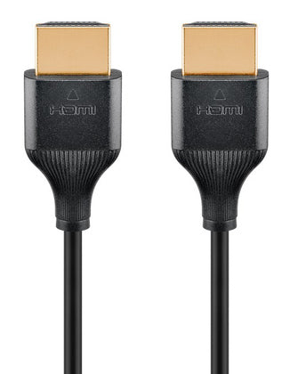 GOOBAY καλώδιο HDMI 75297 με Ethernet, slim, 8K/60Hz, 48 Gbps, 0.5m, μαύρο