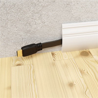 GOOBAY καλώδιο HDMI 77133 με Ethernet, flat, 8K/60Hz, 48 Gbps, 1m, μαύρο