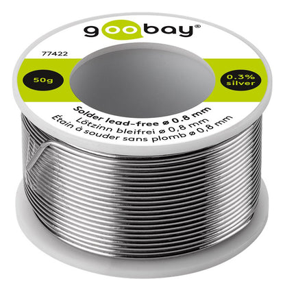 GOOBAY σύρμα συγκόλλησης 77422, Φ0.8mm, lead free, 50g