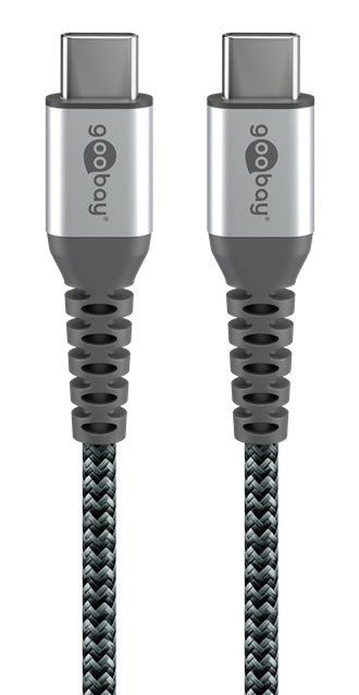 GOOBAY καλώδιο USB-C 79559, 60W, 480Mbps, 0.15m, μαύρο