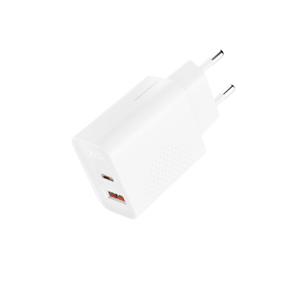 XO L163 Φορτιστής Ταχείας Φόρτισης EU PD30W/QC18W με Θύρα USB-A & USB-C