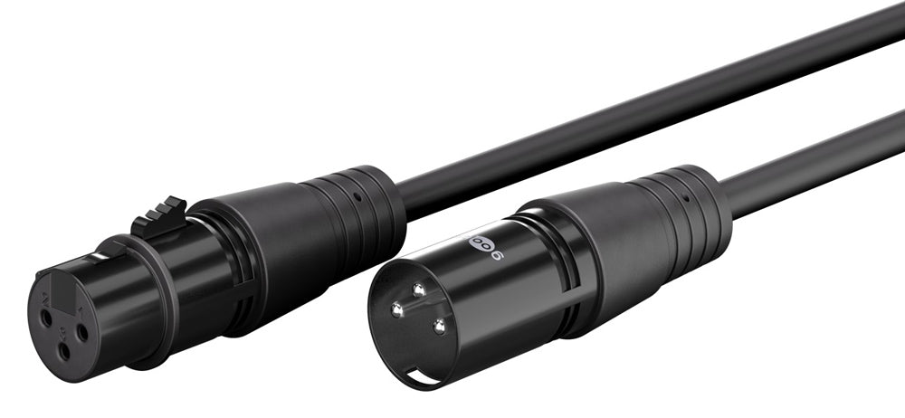 GOOBAY καλώδιο προέκτασης ήχου XLR 80029, 2m, μαύρο