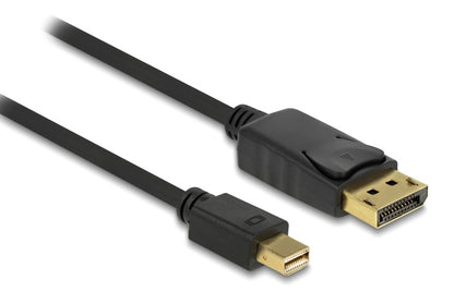 DELOCK καλώδιο mini DisplayPort σε DisplayPort 82698, 4K/60Hz, 21.6 Gbps, 1m, μαύρο