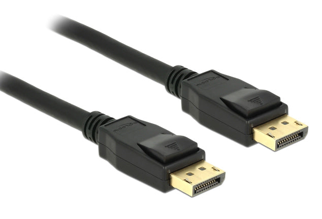 DELOCK καλώδιο DisplayPort 1.2 83807, 4K/60Hz, 21.6 Gbps, 3m, μαύρο