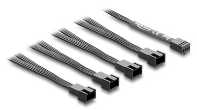 DELOCK καλώδιο 1x 4pin PWM σε 4x 4pin PWM 84540 για ανεμιστήρες, 40cm