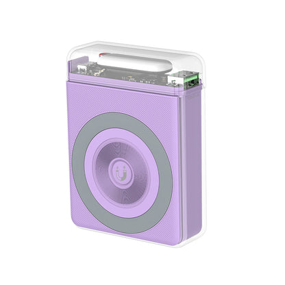 XO PR226 Mini Transparent Light Display Magnetic Absorption Fast Charging 10000mAh (Purple)