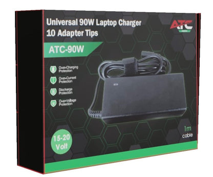 Τροφοδοτικό 90w για Laptop με 10 κεφαλές