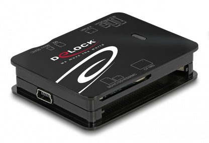 DELOCK card reader 91007 για Micro SD/SD/CF/MS/xD/M2, μαύρο