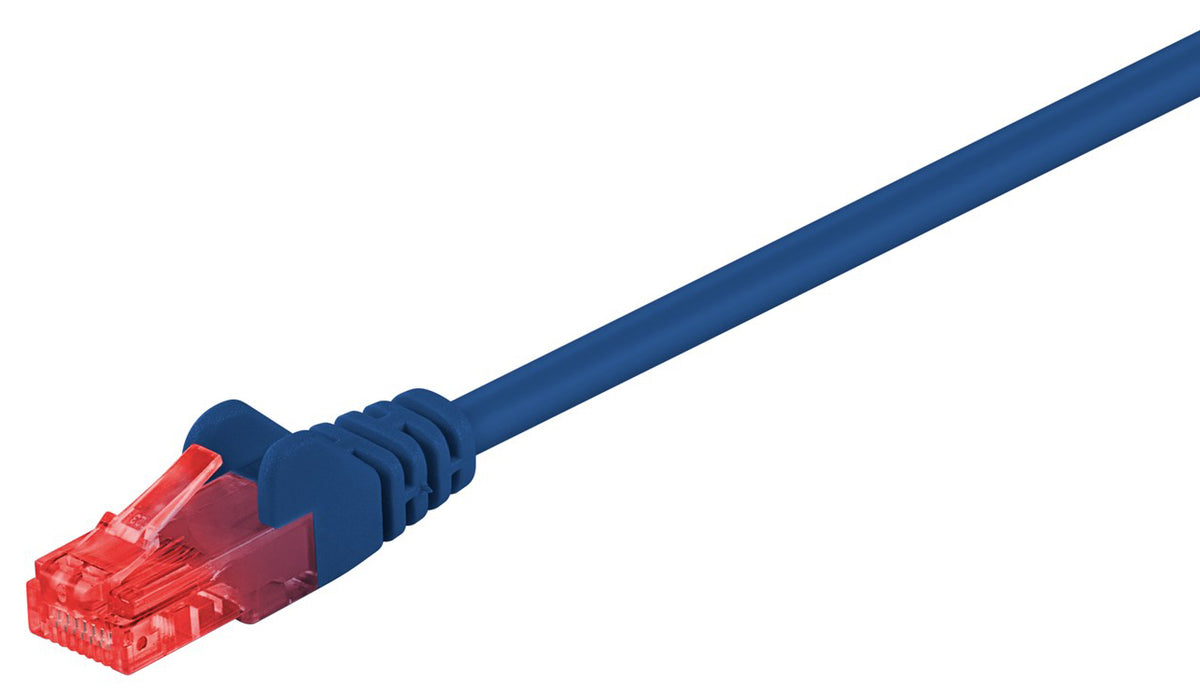 GOOBAY καλώδιο δικτύου 95247, CAT 6 U/UTP, CCA, PVC, 0.25m, μπλε
