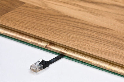 GOOBAY καλώδιο δικτύου 95381, CAT 6 U/UTP, flat, copper, 10m, μαύρο