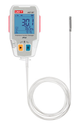 UNI-T ψηφιακό θερμόμετρο & υγρασιόμετρο A57 BT, -40~85 °C, Bluetooth, IP54