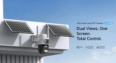 VSTARCAM smart ηλιακή κάμερα AG622DR, dual lens, 2MP, 4G, PTZ, SD, IP66