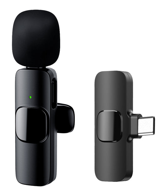 APEXEL ασύρματο μικρόφωνο APL-MIC003, USB-C, 2.4GHz, μαύρο