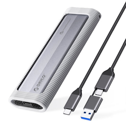ORICO θήκη για M.2 NVME/NGFF SSD AXM2S-G2, 10Gbps, tool free, γκρι