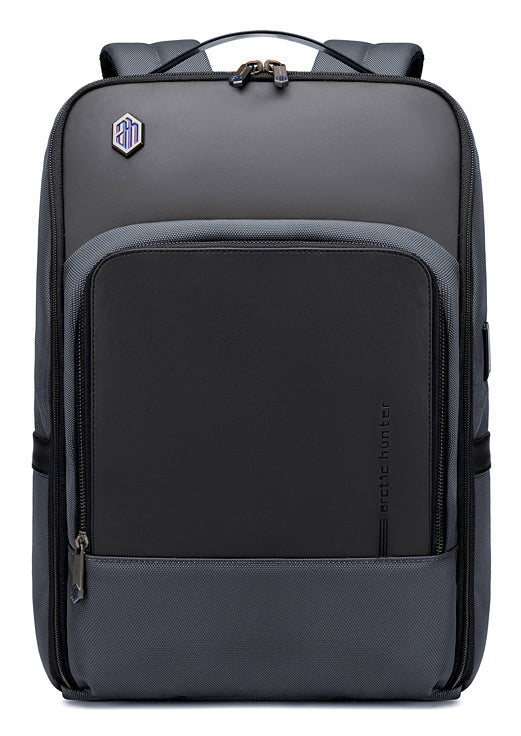 ARCTIC HUNTER τσάντα πλάτης B00403 με θήκη laptop 15.6", USB, 19L, γκρι