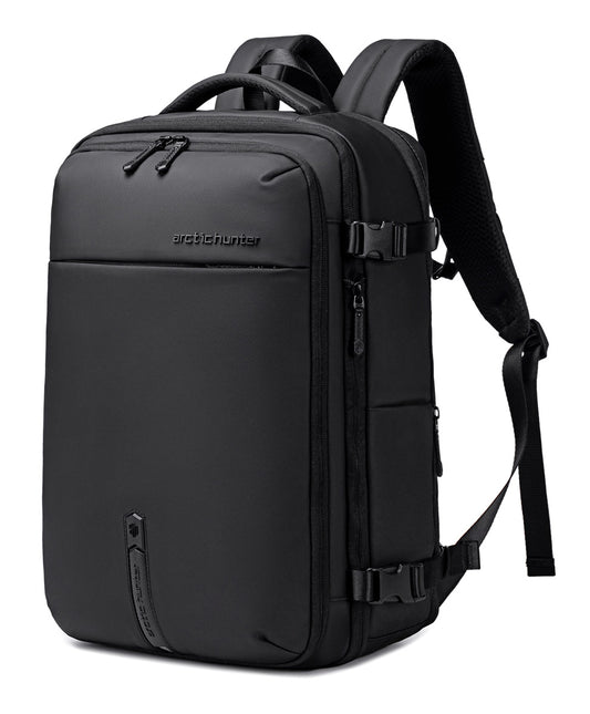 ARCTIC HUNTER τσάντα πλάτης B00866 με θήκη laptop 15.6", αεροστεγής θήκη, 35.5L/49.5L, μαύρη