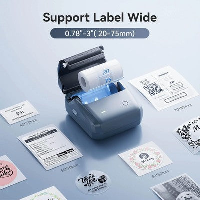 NIIMBOT smart θερμικός εκτυπωτής ετικετών B31, 203dpi, Bluetooth, μπλε