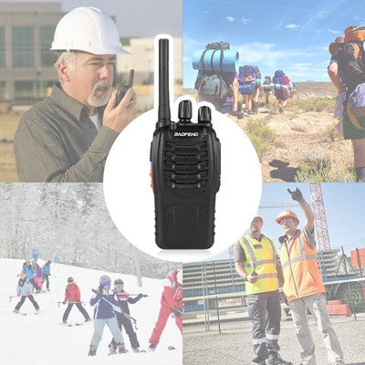 BAOFENG σετ ασύρματοι πομποδέκτες BF-88E, PMR, 0.5W, μαύρο, 2τμχ