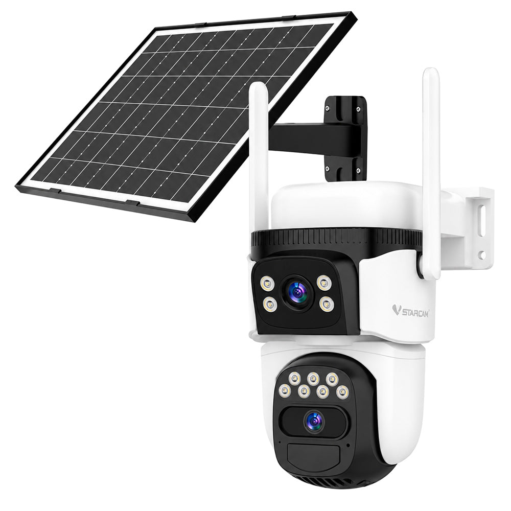 VSTARCAM smart ηλιακή κάμερα BG621DR, dual lens, 3MP, 4G, SD, PTZ, IP66