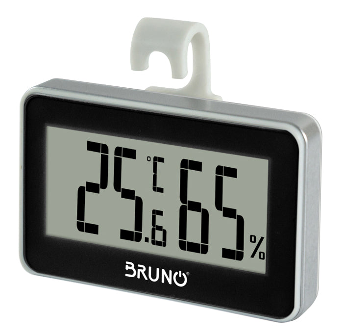 BRUNO ψηφιακό θερμόμετρο & υγρασιόμετρο BRN-0081, °C & °F, λευκό