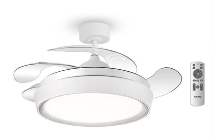 BRUNO ανεμιστήρας οροφής με LED φως BRN-0227, AC 82W, 42", Φ107x35cm, λευκός