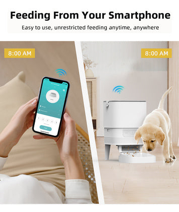 BRUNO smart ταΐστρα κατοικίδιων BRN-0232, 4L, WiFi, λευκή