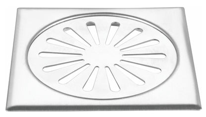 BRUNO σχάρα δαπέδου BRN-0311, fixed, ανοξείδωτο ατσάλι, 12x12cm, brushed