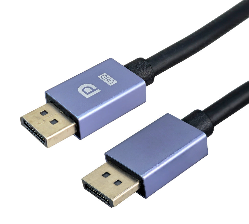 POWERTECH καλώδιο DisplayPort CAB-DP079, 8K/60Hz, 48 Gbps, 1.5m, μαύρο