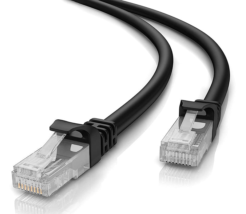POWERTECH καλώδιο δικτύου CAB-N254, Cat 5e U/UTP, copper, 0.25m, μαύρο