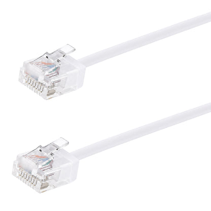 POWERTECH καλώδιο δικτύου CAB-N473, Cat 6A U/UTP, ultra slim, copper, 500MHz, 3m, λευκό