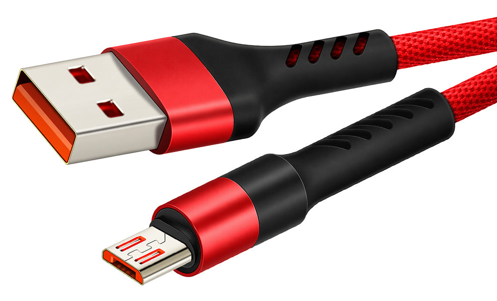 CABLETIME καλώδιο micro USB σε USB CT-C165-P05, 2.4A, 480Mbps, 1m, κόκκινο