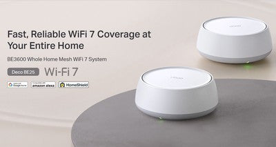 TP-LINK Home Mesh WiFi 7 System Deco BE25, 3600Mbps ΒΕ3600, V1.0, 2τμχ